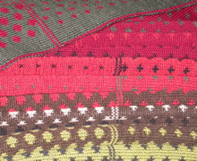 Jacquardstrick mit Punkten